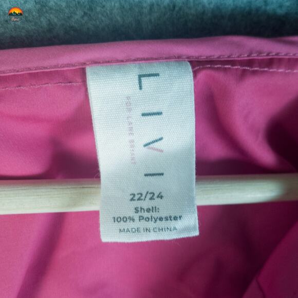 LIVI Windbreaker Jacket Pink Snap Front Long Sleeve Women's Plus Size 22/24 - Picture 8 of 14